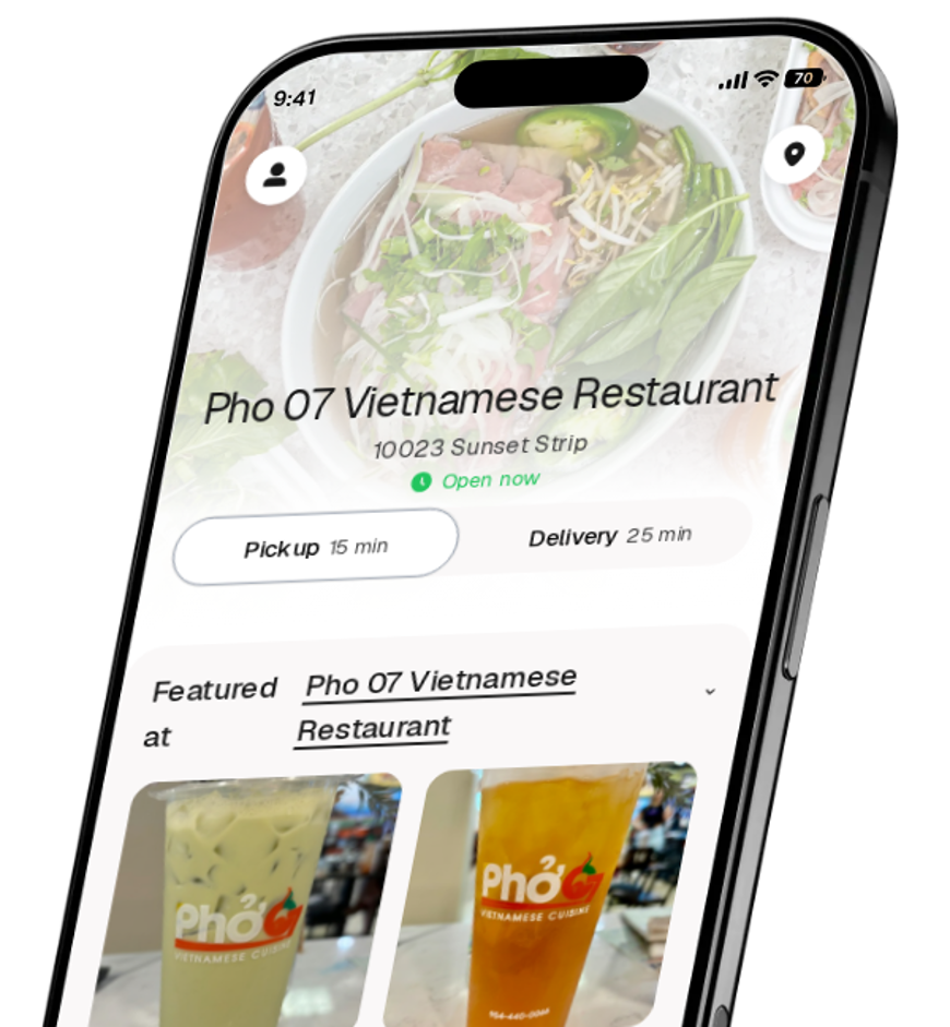 Pho 07 Vietnamese Restaurant app preview